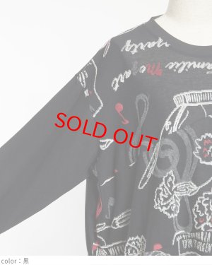 画像4: gomme　MozartバルーンＴ　　3；黒　サイズ；M (4)