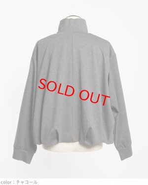 画像5: gomme　タックポンチブルゾン 　2；チャコール　　サイズ；M (5)