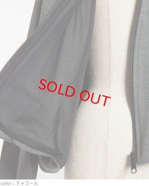 画像3: gomme　タックポンチブルゾン 　2；チャコール　　サイズ；M (3)