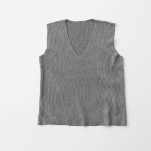 画像1: VC　 Cashmere V-Necked Vest　GRAY　サイズF (1)