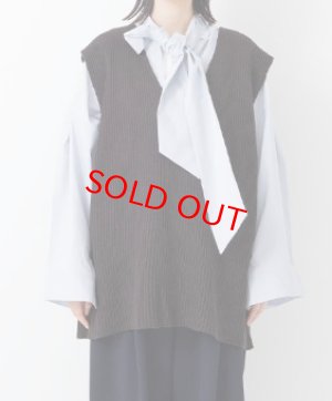 画像1: VC　 Cashmere V-Necked Vest　BROWN　サイズF (1)