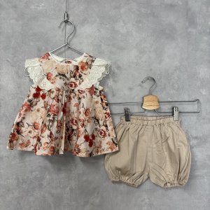 画像1: toi toi toi 　プラリーヌトップスセット　　カラー；light beige (1)