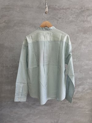 画像4: 2025秋冬　DENIMDUNGAREE　　 ブロードロンスト ラクガキ シャツ　28；ライトグリーン (4)