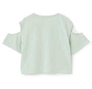 画像2: Lovetoxic  　【接触冷感/ひんやり】肩あきTシャツ　　　43；エメラルドグリーン (2)
