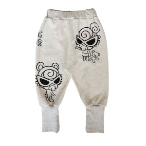 画像2: MY FIRST HYSTERIC　SELFISH BABY 裏毛 10分丈 スウェットパンツ　　16；オートミール (2)