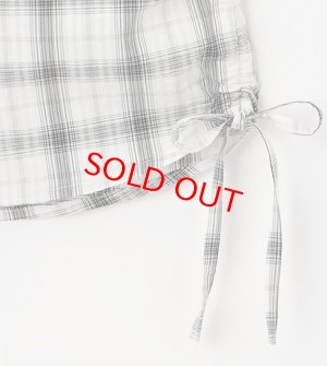 画像5: 40%off Lovetoxic  　【綿100％】チェックノースリーブドロストシャツ　　80；黒 (5)