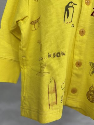 画像3: 2025秋冬　DENIMDUNGAREE　	 テンジク PENNIE カーディガン　　10；イエロー (3)