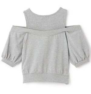 画像3: Lovetoxic  オフショルレイヤードTシャツ 　　80；クロ (3)