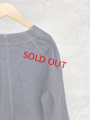 画像2: VC ノーカラーデニムカバーオール  ONE WASH  サイズF (2)