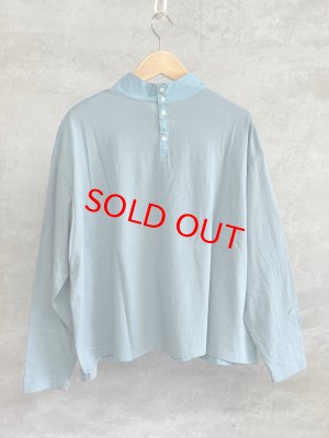 画像4: grin B天竺スモッキング刺繍プルオーバー  420;ブルー (4)