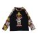 画像1: MY FIRST HYSTERIC　MINI DOLL総柄 ラグラン長袖Tシャツ　　10:ブラック (1)