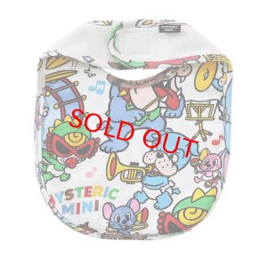 画像2: MY FIRST HYSTERIC　HYS-MINI BAND CLUB総柄 RV スタイ　　04：ホワイト系 (2)