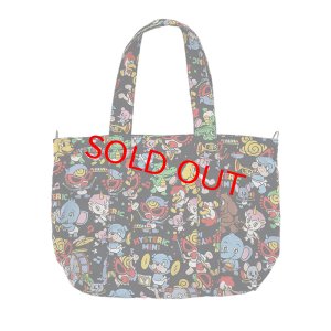 画像2: MY FIRST HYSTERIC　HYS-MINI BAND CLUB総柄 ペアレンツバッグ　　14:ブラック系 (2)