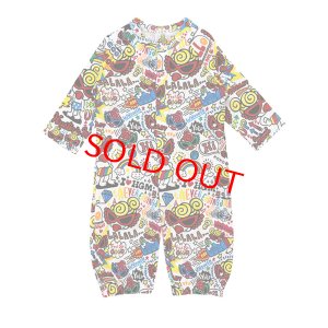 画像1: MY FIRST HYSTERIC　 DOODLE POP総柄 2WAYALL　　04:ホワイト系　　サイズ:FREE(60-70cm)	 (1)