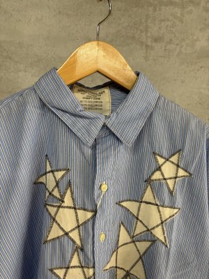 画像2: 2025秋冬 　GTH　    ブロードクロス スターシャツ　　91；クレイジー (2)