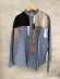 画像1: 2025秋冬　DENIMDUNGAREE　　 ムラダンガリー ウエスタン ノーカラーシャツ　　14；ブルー (1)