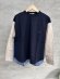 画像1: 2025秋冬　FITH  　天竺×ストライプ　L/S　Tシャツ　　4；紺　　サイズ；155 (1)