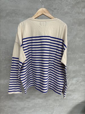 画像4: 2025秋冬 　GTH　     テンジク レーシー　ボダーPT TEE   1;白　サイズ；F (4)