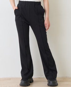 画像4: Lovetoxic  【接触冷感/ひんやり】カットフレアパンツ　　80；クロ (4)