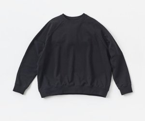 画像1: Veritecoeur　裏毛スウェット　　カラー；BLACK (1)