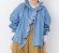 画像2: Veritecoeur　　Frill Blouse　サイズ；FREE    カラー；BLUE INDIGO (2)