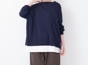 画像1: Veritecoeur　 5COL 2WAY CARDIGAN 　サイズ；FREE　　カラー；INK NVY (1)