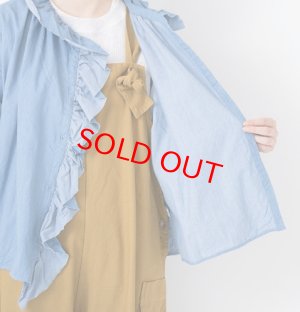 画像4: Veritecoeur  Frill Blouse サイズ;FREE    カラー;BLUE INDIGO (4)