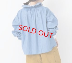 画像3: Veritecoeur  Frill Blouse サイズ;FREE    カラー;BLUE INDIGO (3)
