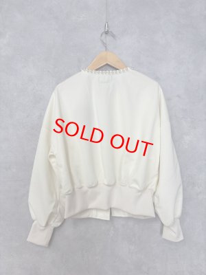 画像4: 2025秋冬 MARET(マレ)  パールON THE トラックカーデ 1;WHITE   (4)