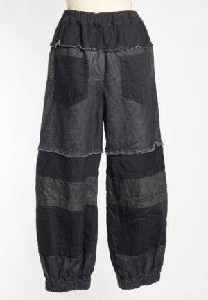 画像2: gomme　切替デニムパンツ 　2；黒　サイズ；M (2)