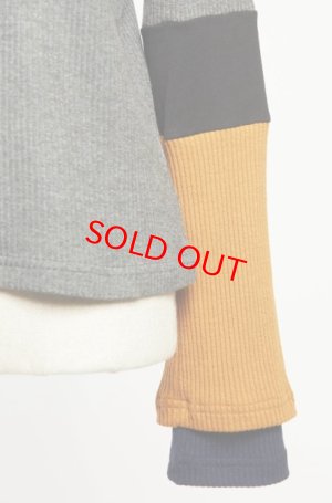 画像3: gomme　レイヤーアームＴ　1；チャコール　　サイズ；M (3)