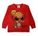 画像1: MY FIRST HYSTERIC　SELFISH BABY WITH BABY BEARループラス 長袖Tシャツ　20；レッド (1)