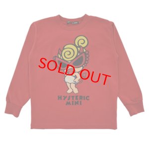 画像1: Hystericmini　FLY WITH DEVIL MINI 羽付き 長袖Tシャツ　20；レッド (1)