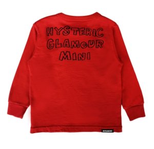 画像2: MY FIRST HYSTERIC　SELFISH BABY WITH BABY BEARループラス 長袖Tシャツ　20；レッド (2)