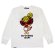 画像1: Hystericmini　FLY WITH DEVIL MINI 羽付き 長袖Tシャツ　00；ホワイト (1)