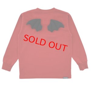 画像2: Hystericmini　FLY WITH DEVIL MINI 羽付き 長袖Tシャツ　20；レッド (2)