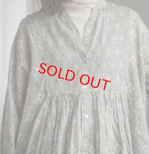 画像6: YARRA　INDIAプリントピンタックワンピース　83；グレージュ　　FREE (6)