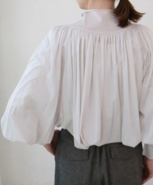 画像3: doux blue　タートルギャザーブラウス　99；ブラック　サイズ；FREE (3)