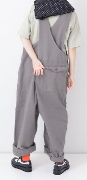 画像5: Veritecoeur　ガーメントダイクロスバックオーバーオール　　サイズ；FREE     (5)