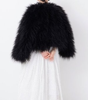 画像3: Veritecoeur　　　ファージャケット　　BLACK　　サイズ；FREE     (3)