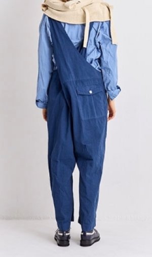 画像3: Veritecoeur　ガーメントダイクロスバックオーバーオール　　サイズ；FREE     (3)