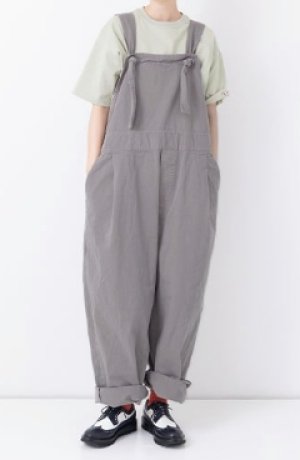 画像4: Veritecoeur　ガーメントダイクロスバックオーバーオール　　サイズ；FREE     (4)