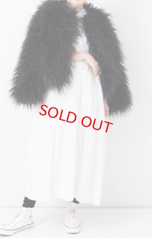 画像2: Veritecoeur　　　ファージャケット　　BLACK　　サイズ；FREE     (2)