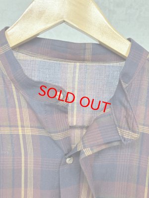 画像3: LILOU+LILY 　AUTUMN CHECK GATHER　ワンピースドレス　B.BURGUNDY　　size:38 (3)