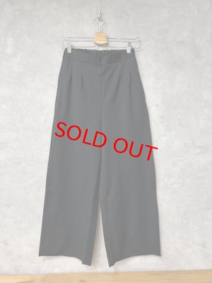 画像1: LILOU+LILY 　STRETCH PONCH タックパンツ　 　C.CHARCOAL　size:38 (1)