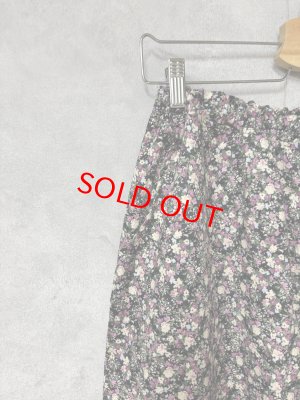 画像2: LILOU+LILY 　30VIERA　FLOWER　PRINT　ワイドパンツ　C.BLACK　size:38 (2)