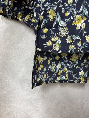 画像3: LILOU+LILY 　FLOWER　PRINT　チュニック　ブラウス　　C.NAVY　size:38 (3)