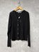 画像1: LILOU+LILY 　CASIMERE SILK JERSEY CARDIGAN     BLACK　　　size:38 (1)