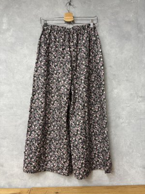 画像4: LILOU+LILY 　30VIERA　FLOWER　PRINT　ワイドパンツ　C.BLACK　size:38 (4)