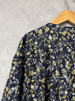 画像4: LILOU+LILY 　FLOWER　PRINT　チュニック　ブラウス　　C.NAVY　size:38 (4)